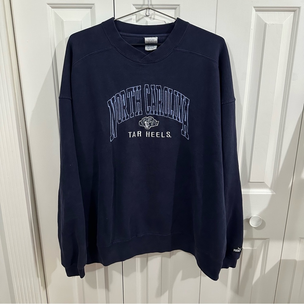 Vintage Puma North Carolina Tar Heels Crewneck Sweater
